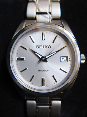 SEIKO 6N52-00B0 Full Titanium Sapphire Crystal Quartz Watch