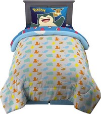 Pikachu "Pokeball Fun" Kids Reversible Bed Set-AB09CGCMDTH3, AB09CG24GNL4