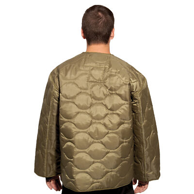 M-65 Field Jacket Liner in Coyote Brown - Insulated Quilted
