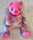 Ty Beanie Baby January Garnet Happy Birthday Bear Mwmt Free Shipping