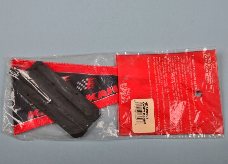 Antena vintage Kasey Kahne #9 Nascar Pennant - Imagem 2 de 4