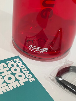 2014 NALGENE x SUPREME WIDE MOUTH 1000ML WATER BOTTLE RED BLACK