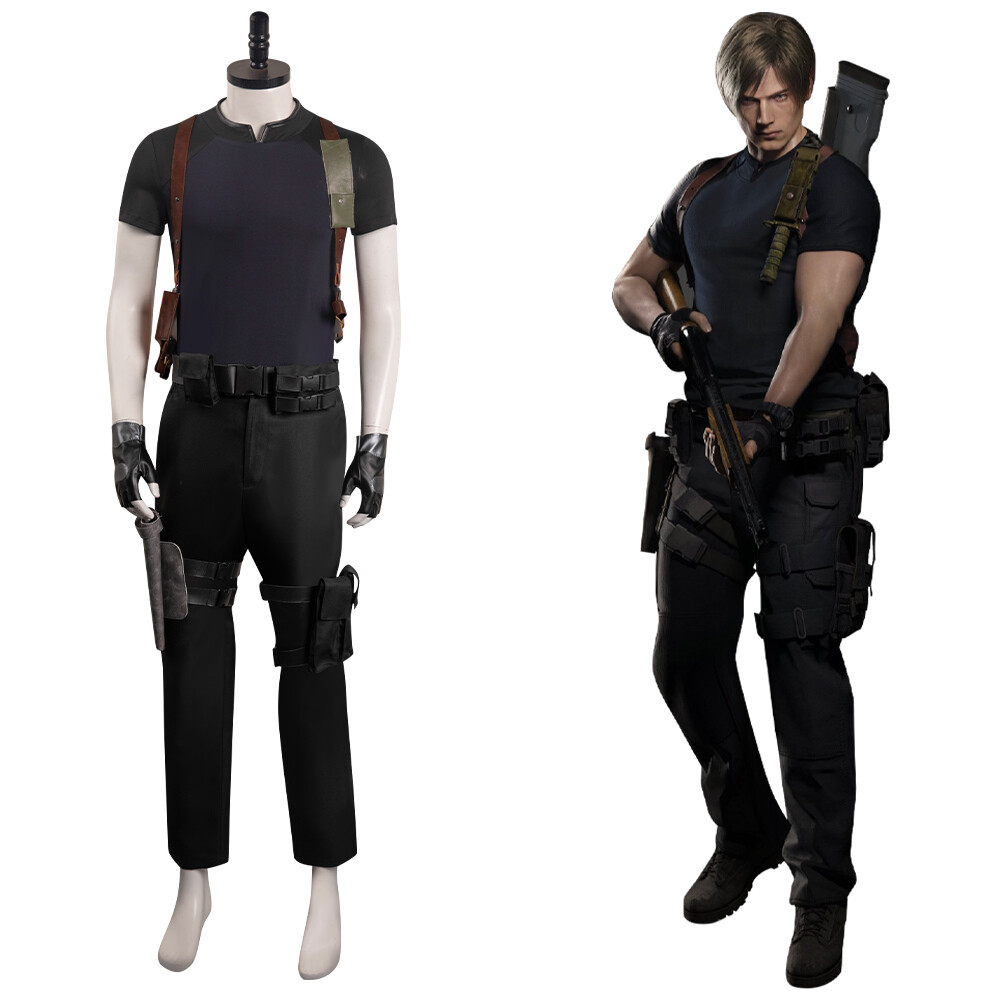 Resident Evil 4 Remake Leon S.Kennedy Cosplay Costume Halloween 