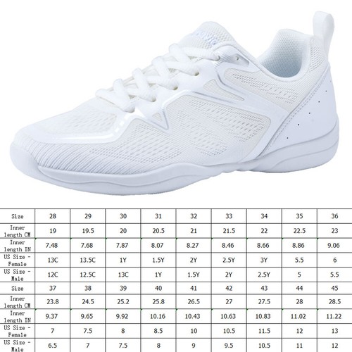 Weiße Cheerleading Schuhe Mädchen Cheer Schuhe Cheer Tanzschuhe für Damen Mädchen ? - Bild 2 von 13