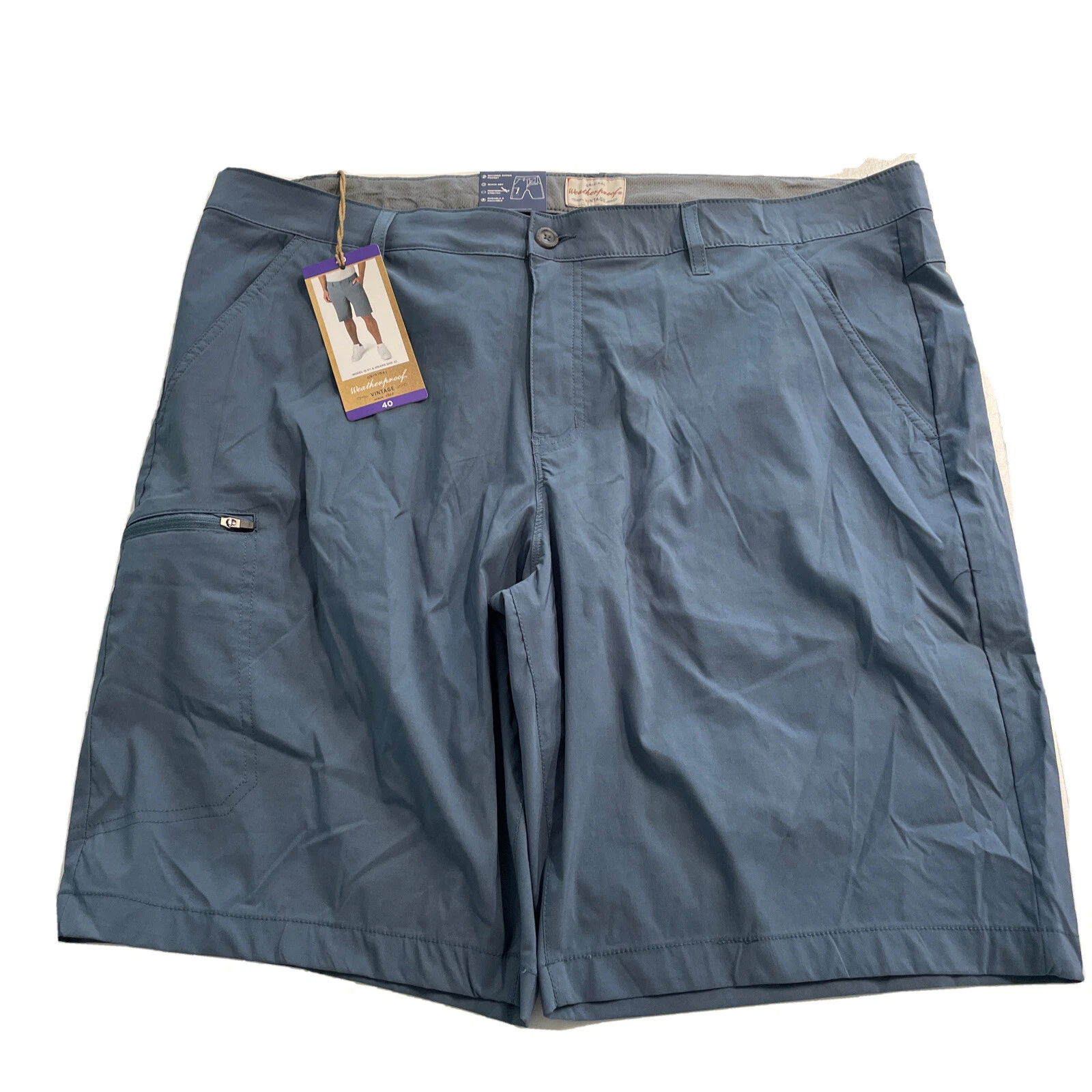 Weatherproof Packable Quick Dry Short Blue 40 NEW Quick Dry Stretch Waist 40