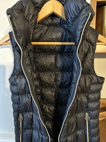 Michael Kors Down Puffer Vest Women’s XS Gold Logo Full Zip Preppy Ski - Picture 4 of 9