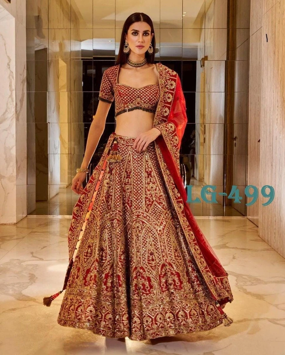 White Bridal Wear Lehenga Choli Indian Outfits Wedding Lehenga Designer  Lehenga | eBay