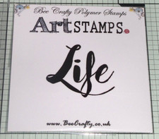 Bee Crafty - Clear Polymer Stamp - Life