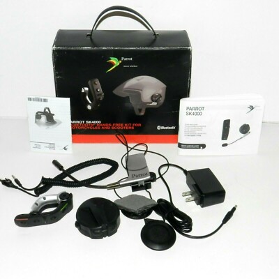 Parrot SK4000 Bluetooth Hands Free Kit for Motorcycles and Scooters Used