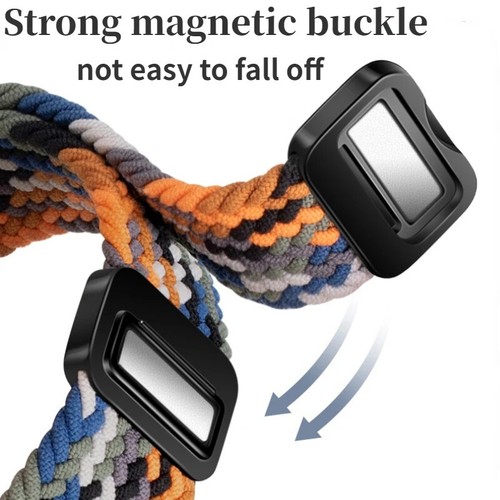 Nylonowy pleciony pasek magnetyczny do wszystkich modeli inteligentnych zegarków Garmin Opaska na nadgarstek - Zdjęcie 4 z 11