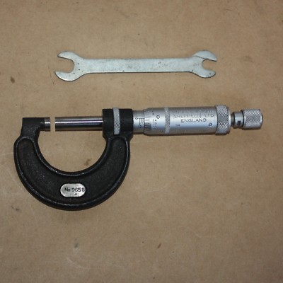 Moore & Wright Outside Micrometer Vernier Gauge 0 - 25 Mm No. 965B