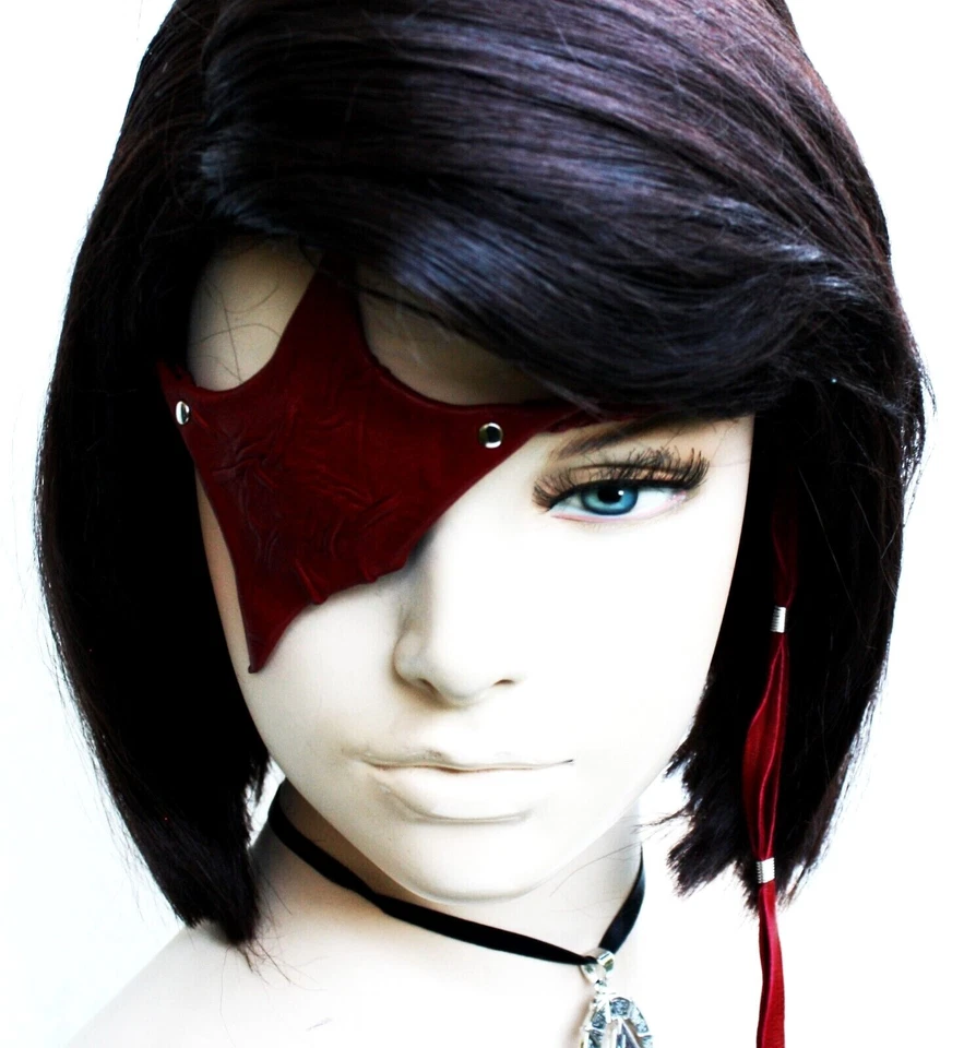 Unique Shape Red Leather Eye Patch Original from Mysterystar - Image 4 of 4