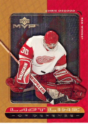 1999-00 Upper Deck MVP Chris Osgood Last Line Of Defense #LL9 NM/MT RED WINGS