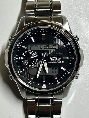 【極美品】CASIO カシオ　LCW-M300D-1AJF ソーラ LINEAGE カシオ リニエージ 電波ソーラー 電波時計 メンズ CASIO LCW
