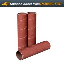 POWERTEC 4.5" Long 120 Grit Sanding Sleeves 1" Dia. - 3pcs (11212)