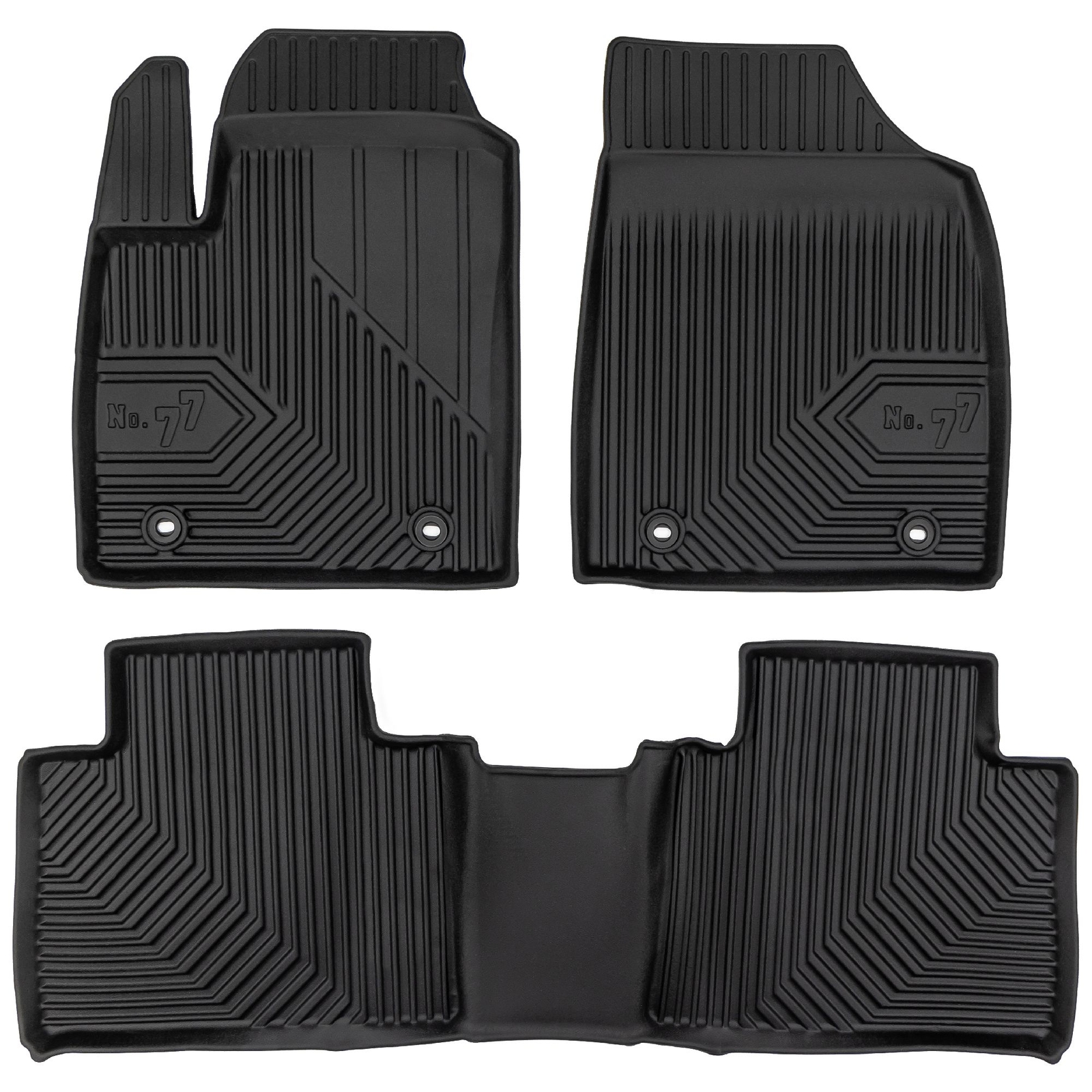 Tapis de sol TPE Frogum No.77 pour MG HS noir sur mesure 3D auto