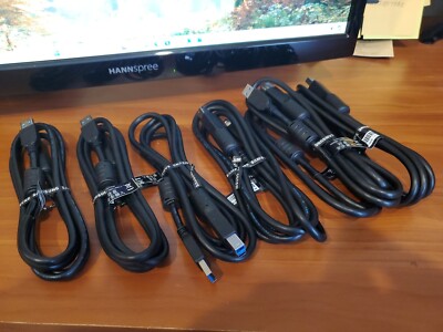 Lot of 7 Genuine Samsung 4ft USB 3.0 Interface Cable USB A to USB B BN39-01493A
