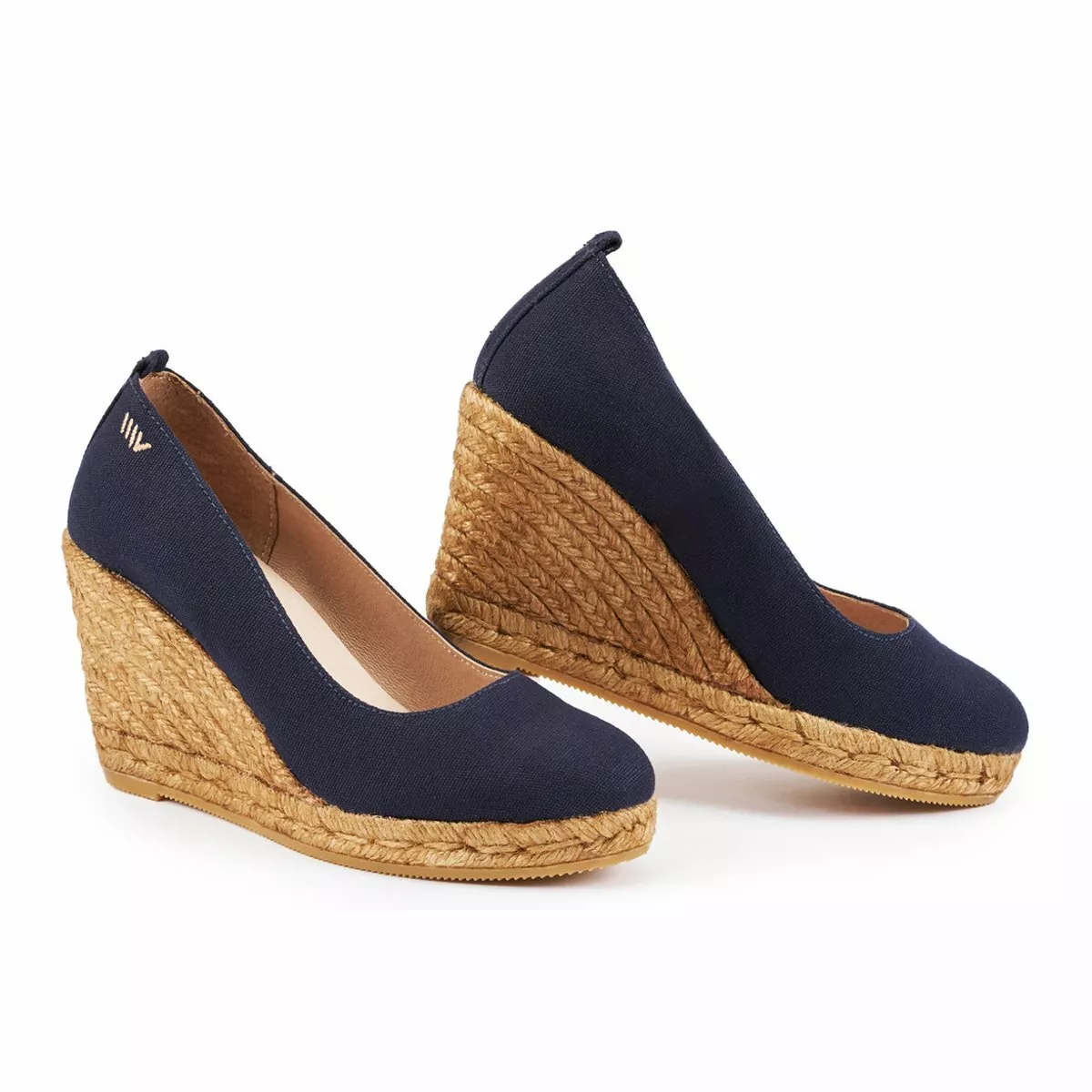 Viscata WOMEN Marquesa Canvas Wedge Navy Light Blue Black 2