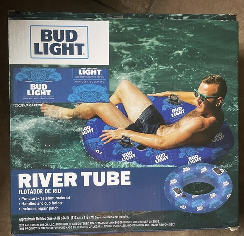 Bier Pool Fluss Strand Schwimmer - 4 Budweiser Busch Bud Light Pabst erhalten - Neu 250 Pfund - Bild 4 von 11