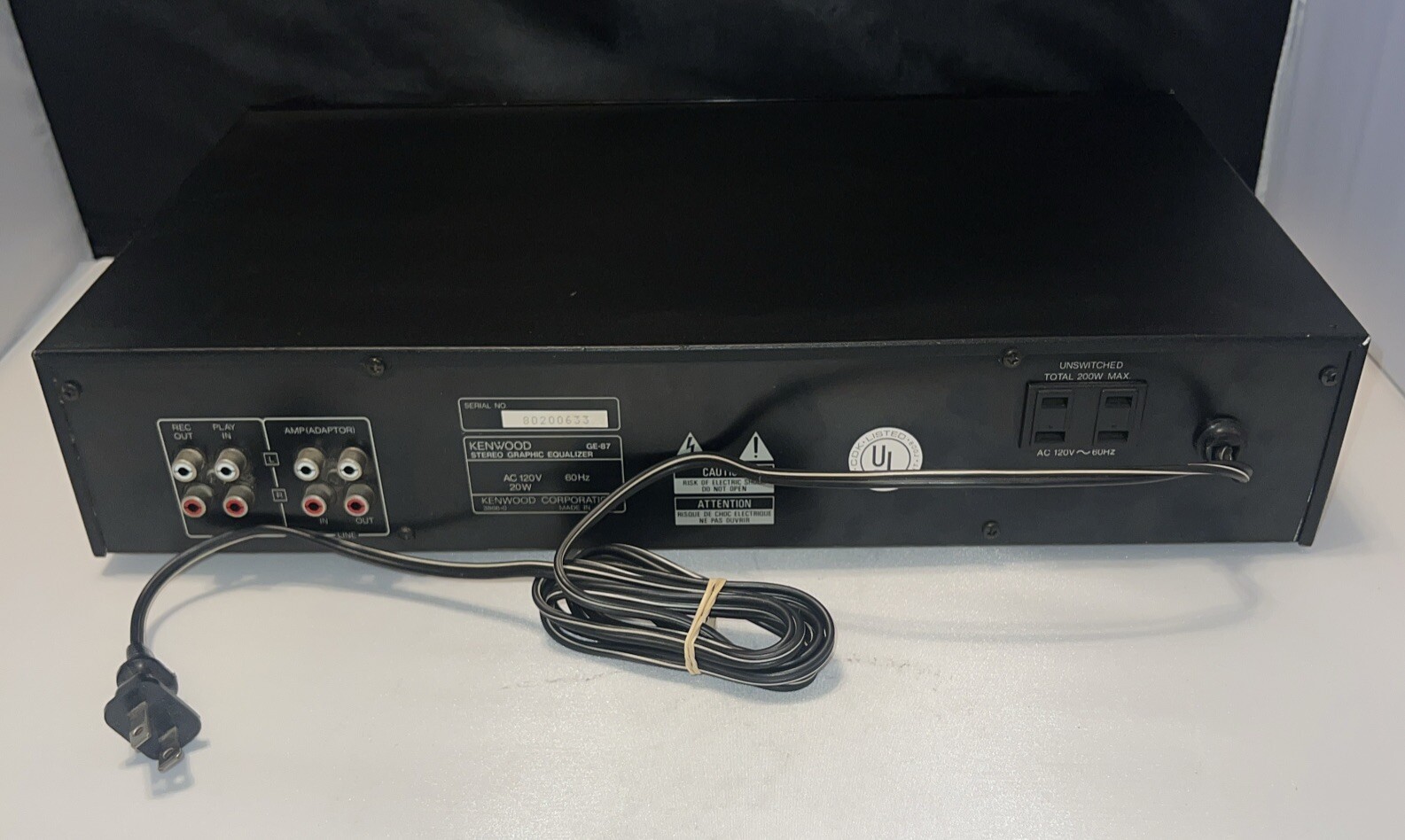 Kenwood Ge87 Stereo Graphic Equalizer Spectrum Analyzer eBay