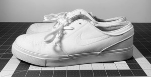Nike SB Zoom Air Stefan Janoski Blanco Lona Tenis De Skate Talla 8M | eBay
