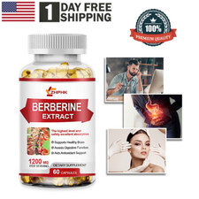 Premium Berberine HCL 1200mg High Potency Anti-inflammatory,Blood Sugar Support