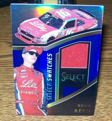 RYAN REED 2017 PANINI SELECT RACING RACE-USED MATERIAL CARD 030/199 MADE