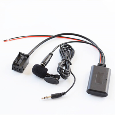 Car AUX Audio Cable Adaptor Bluetooth Microphone For Ford Focus Mondeo 6000CD 1x