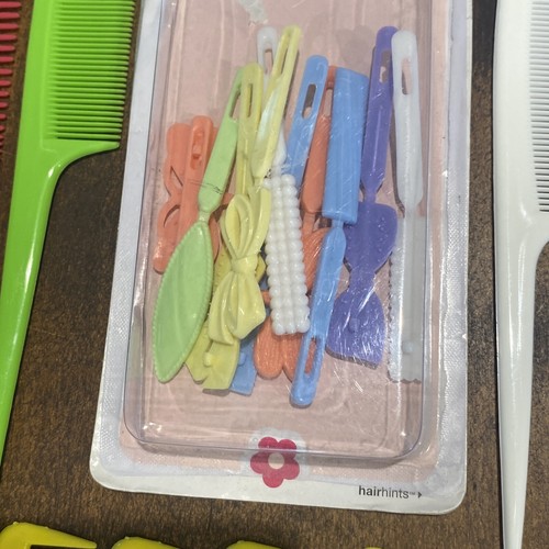 Goody Snap Tight Plastic Hair Barrettes Bows Butterfly Grunge MiscUnmarked Combs - Picture 2 of 3