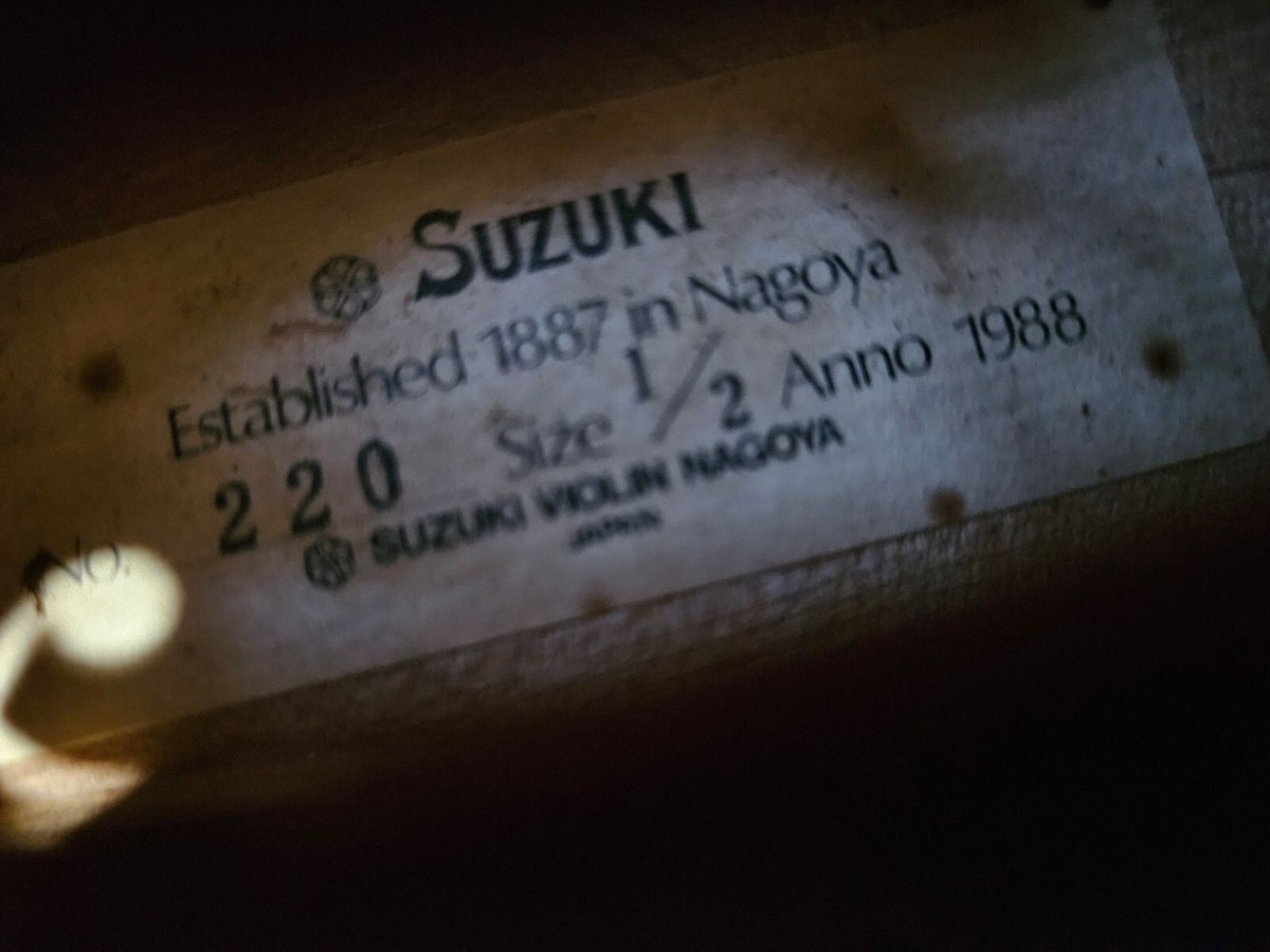 Suzuki Violin No.520 1/2 1989年製 セット 2026年最新】スズキ