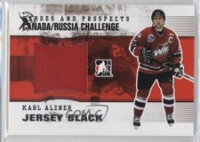 2009-10 ITG Heroes and Prospects Jersey Black Spring Expo 1/1 Karl Alzner 2a8
