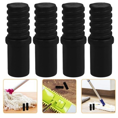 6 Pcs Threaded Tip Replacement for Mop Boat Pole Hooks Broom Handles Clothes