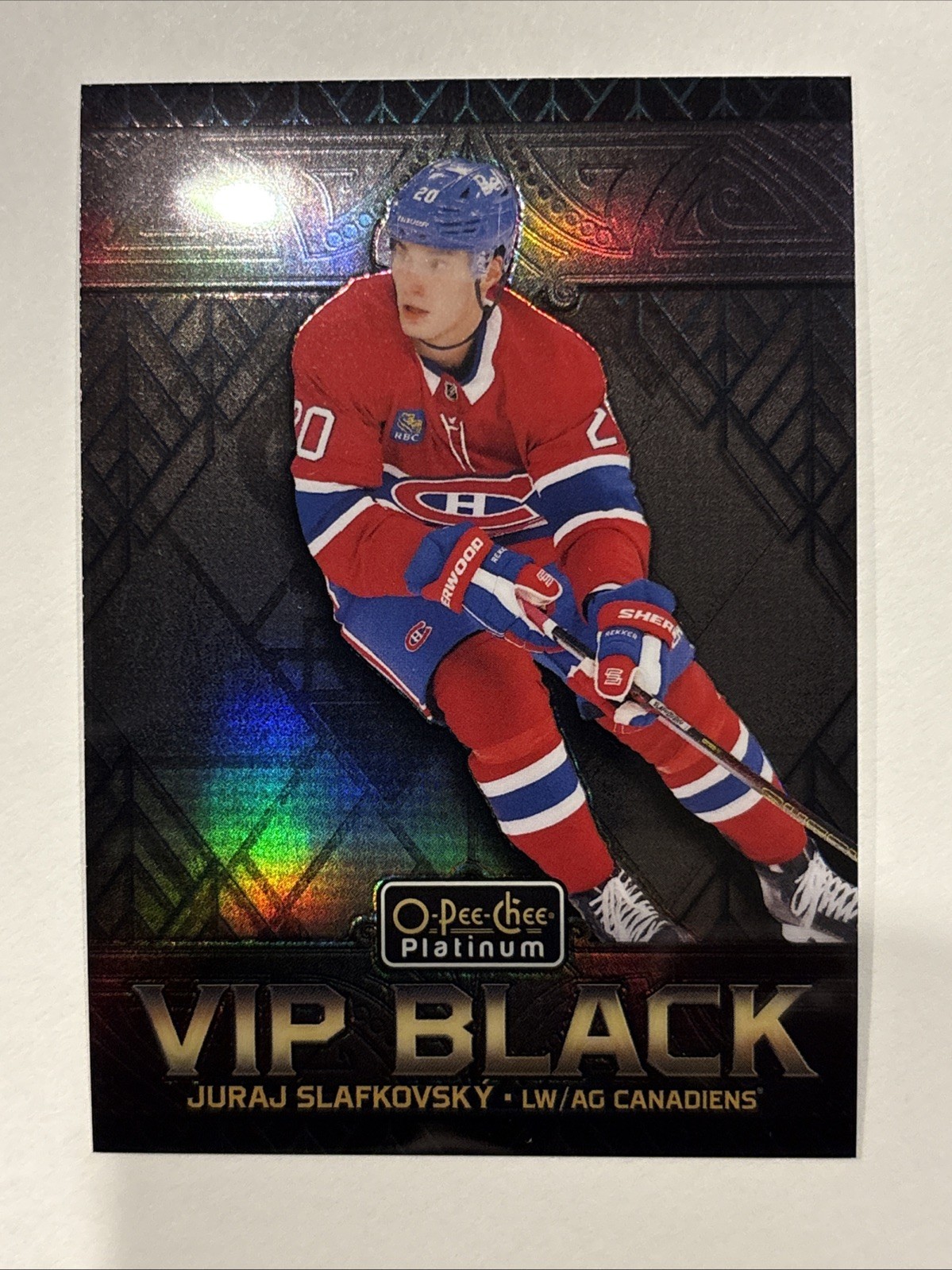 Juraj Slafkovsky 2024-25 O-Pee-Chee Platinum VIP Black Achievements