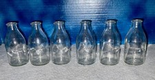 6 Vintage Cleaneasy Glass Baby Bottles 4 Oz Made in USA