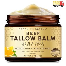 Brooklyn Botany Beef Tallow Balm Citrus 2oz Free Shipping