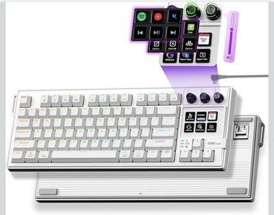 Macro Keyboard, Full-Key Programmable On-board Keypad, Stream Controller Deck