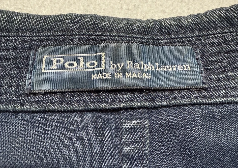 Vintage Polo Ralph Lauren Blazer Chore Jacket Mens Large Linen Blend Utility - Image 4 of 4