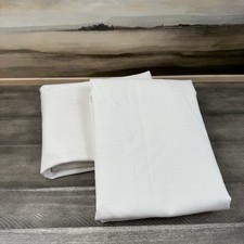 Pottery Barn Broadway Curtains Drapes 50 x96 Set/2 Unlined Ivory Read