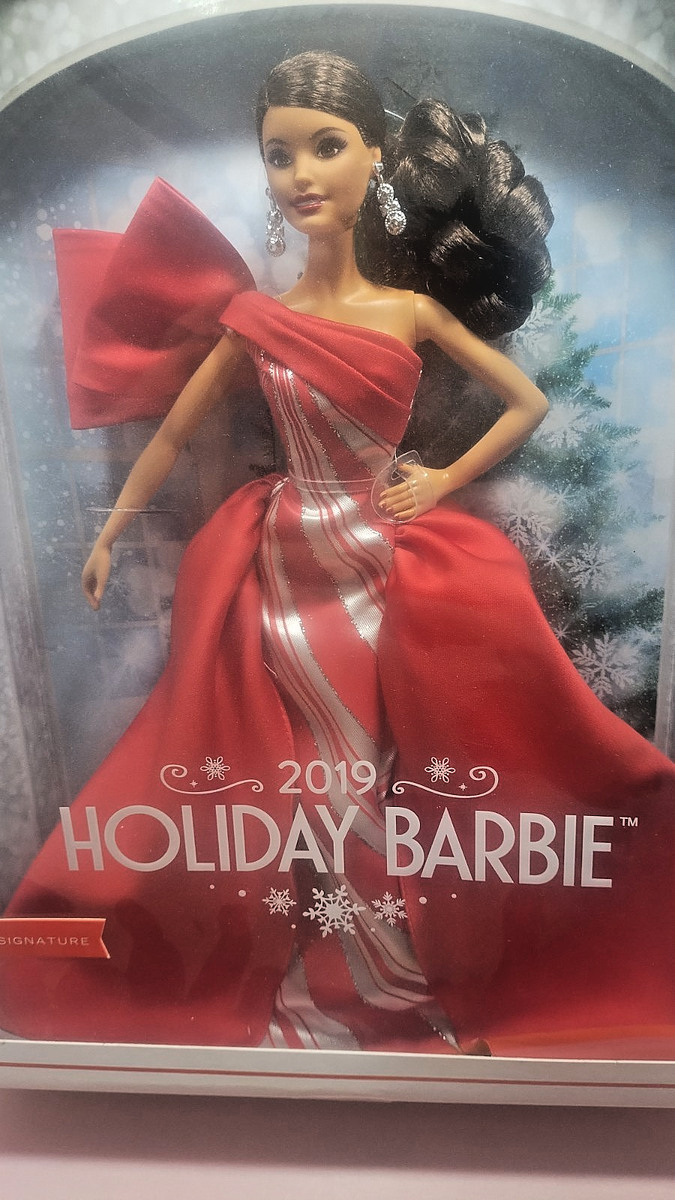 Barbie FXF03 2019 Brunette Holiday Doll for sale online