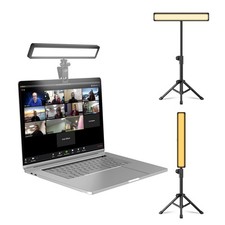 Video Conference Lighting with Tripod for Laptop Computer -Webcam Light for