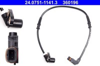 ABS Sensor Raddrehzahl ATE 24.0751-1141.3 FüR A208 Mercedes CLK C208 R170 S202