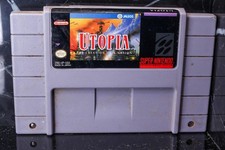 Utopia The Creation of a Nation Super Nintendo SNES Cartridge Only