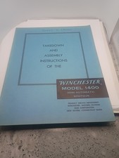 Winchester Model 1400 Takedown And Assembly Instructions Factory Original Winchester Model 1400 Takedown And Assembly Instructions Factory Original