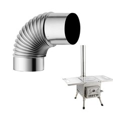 Heavy Duty Stainless Steel 90 Degree Elbow Pipe for Chimney and Flue Systems