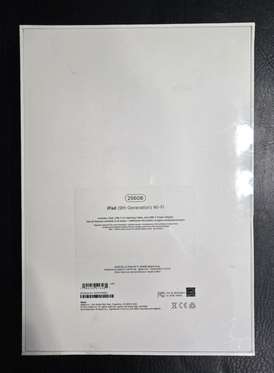Apple iPad (9th Generation) A2602 256 GB, Wi-Fi, 10.2 in - Space