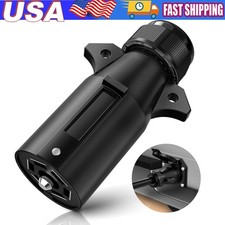 Rv-style 7 Way Blade Trailer Connector - 7 Pin Trailer Wiring Adapter Plug Rv-style 7 Way Blade Trailer Connector - 7 Pin Trailer Wiring Adapter Plug