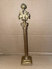Salvaged / Reclaimed Vintage Brass? Column Style Finial From A Clock? 23.5cm