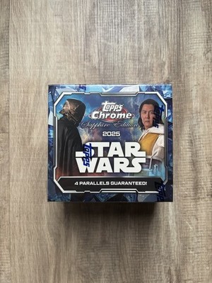 2025 Topps Chrome Sapphire Star Wars Hobby Box Neu und versiegelt  
