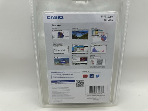 Casio Prism fx-CG50 High-Resolution 3D Color Graphing Calculator SAT ACT New - Picture 4 of 7