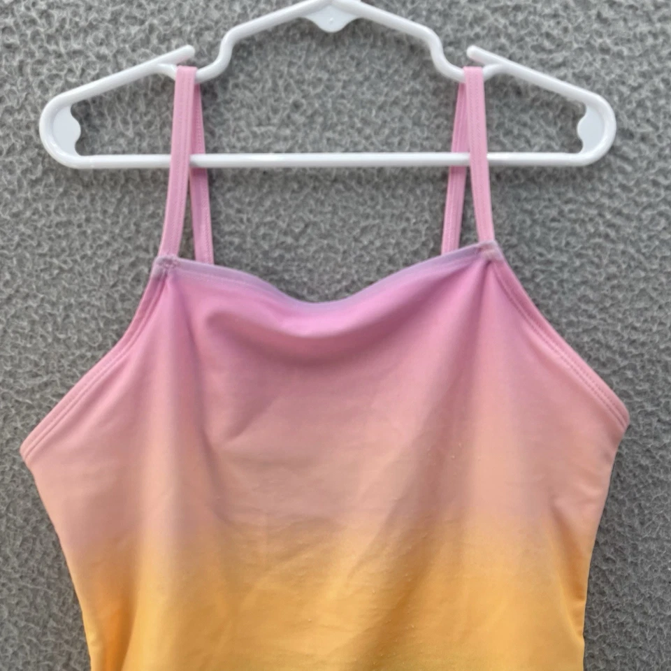 Antiguo Traje de Baño Azul Marino Niñas Grande Arco Iris Ombre Elastizado Rendimiento Una Pieza * Foto 3 de 4